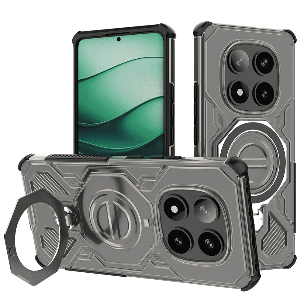 Techsuit - Carbon Shield PRO ochranný obal na Xiaomi Redmi Note 14 Pro 5G / Poco X7 - dymovo čierny KF2352822