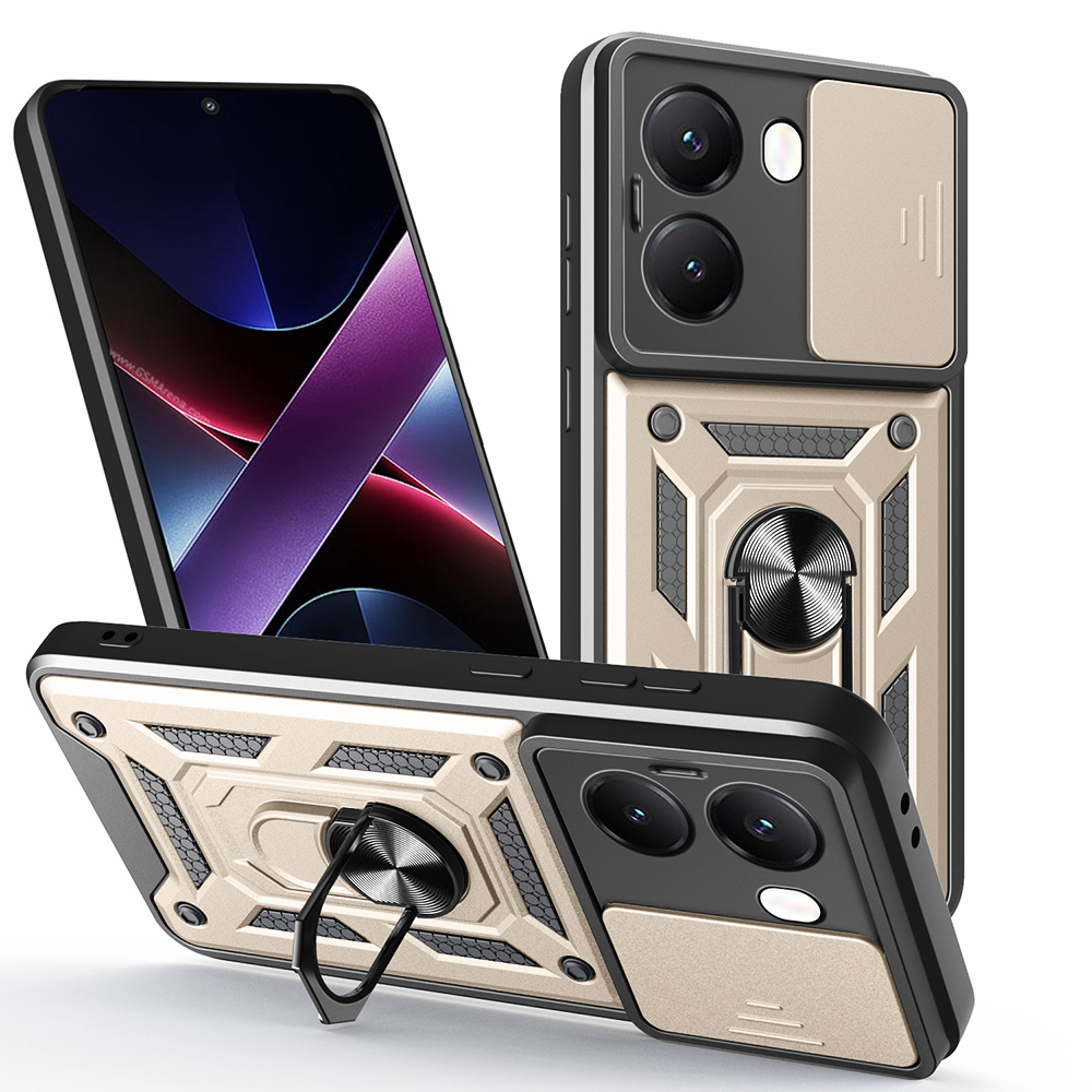 Techsuit - CamShield Series ochranný obal na Xiaomi Poco X7 Pro - zlaté KF2352918