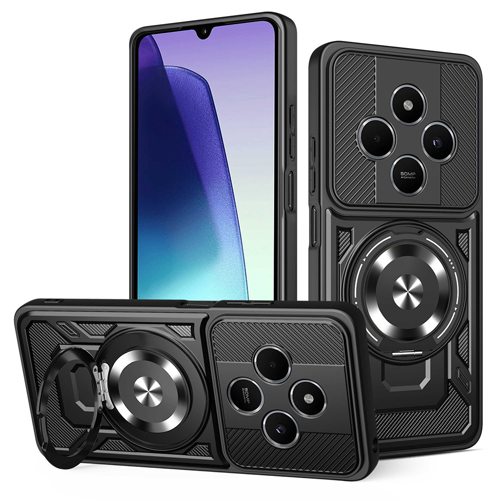 Techsuit - RuggedCam ochranný obal na Xiaomi Redmi 14C / Poco C75 - čierny KF2353129