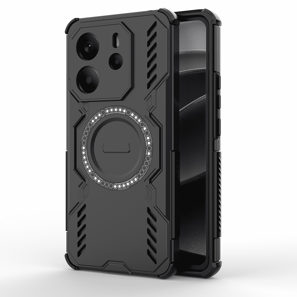Techsuit - ArmorMag ochranný obal na Xiaomi Redmi Note 14 4G (Regional) - čierne KF2353151