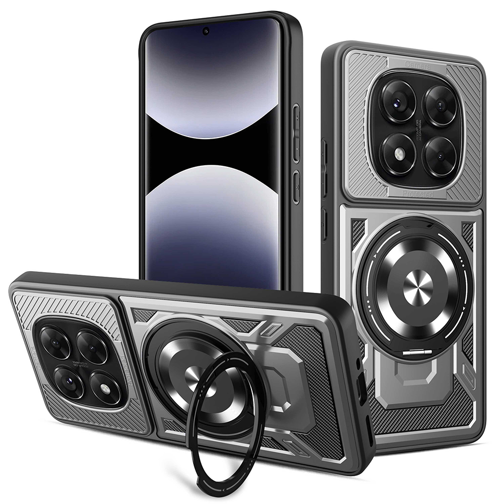 Techsuit - RuggedCam ochranný obal na Xiaomi Redmi Note 14 Pro 5G / Note 14 Pro+ 5G / Poco X7 - sivý KF2353157