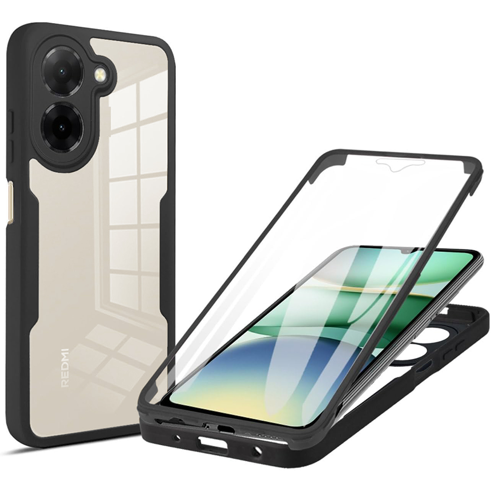 Techsuit - ColorVerse 360 obal + ochrana displeja na Xiaomi Redmi A5 4G (Regional) - čierny KF2353384