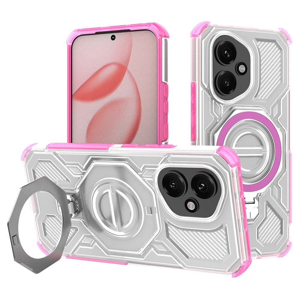 Techsuit - Carbon Shield PRO - Honor 400 - Pink Transparent KF2352789