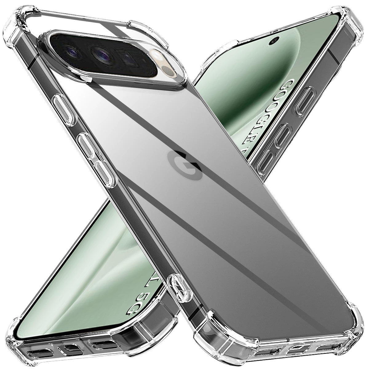 Techsuit - Shockproof Clear Silicone - Google Pixel 10 Pro XL - Clear KF2347412