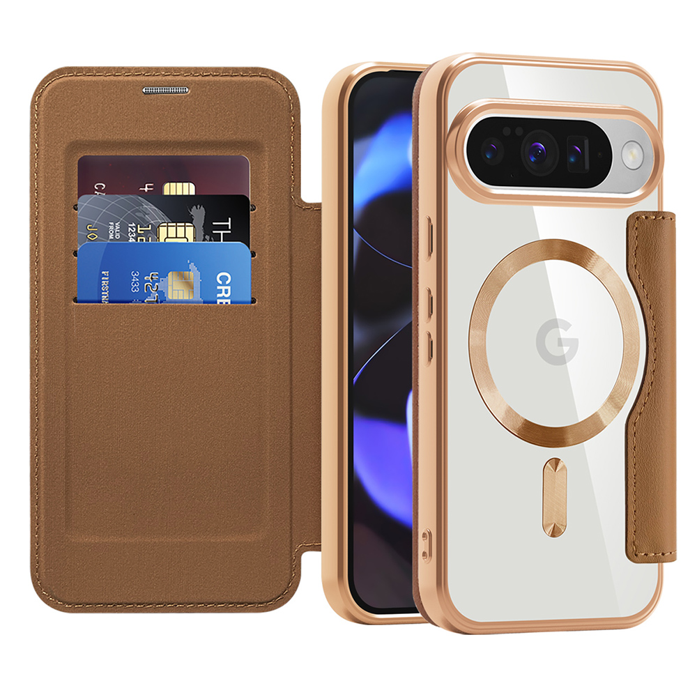 Techsuit - SmartMag Book Case - Google Pixel 10 / 10 Pro - Brown KF2352116