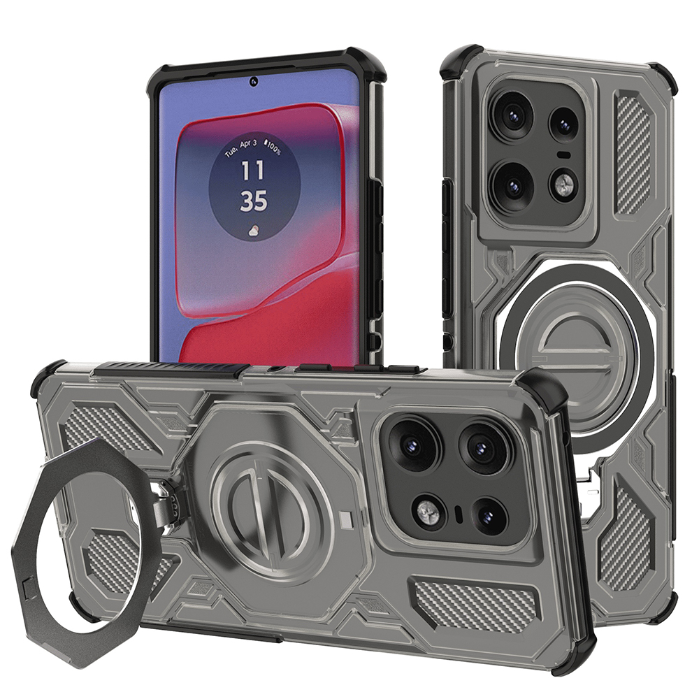 Techsuit - Carbon Shield PRO - Motorola Edge 50 Pro - Smoke Black KF2352840
