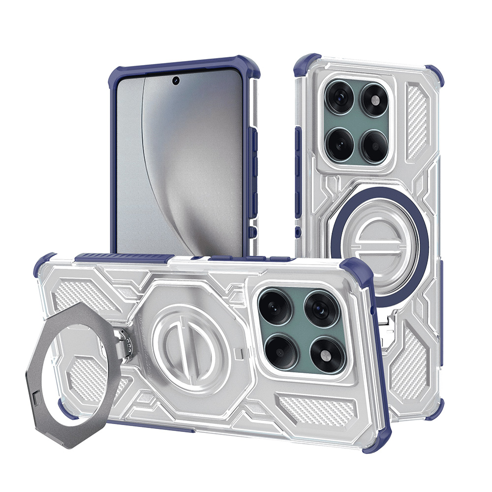 Techsuit - Carbon Shield PRO - Motorola Edge 60 / Edge 60 Fusion - Blue Transparent KF2352857