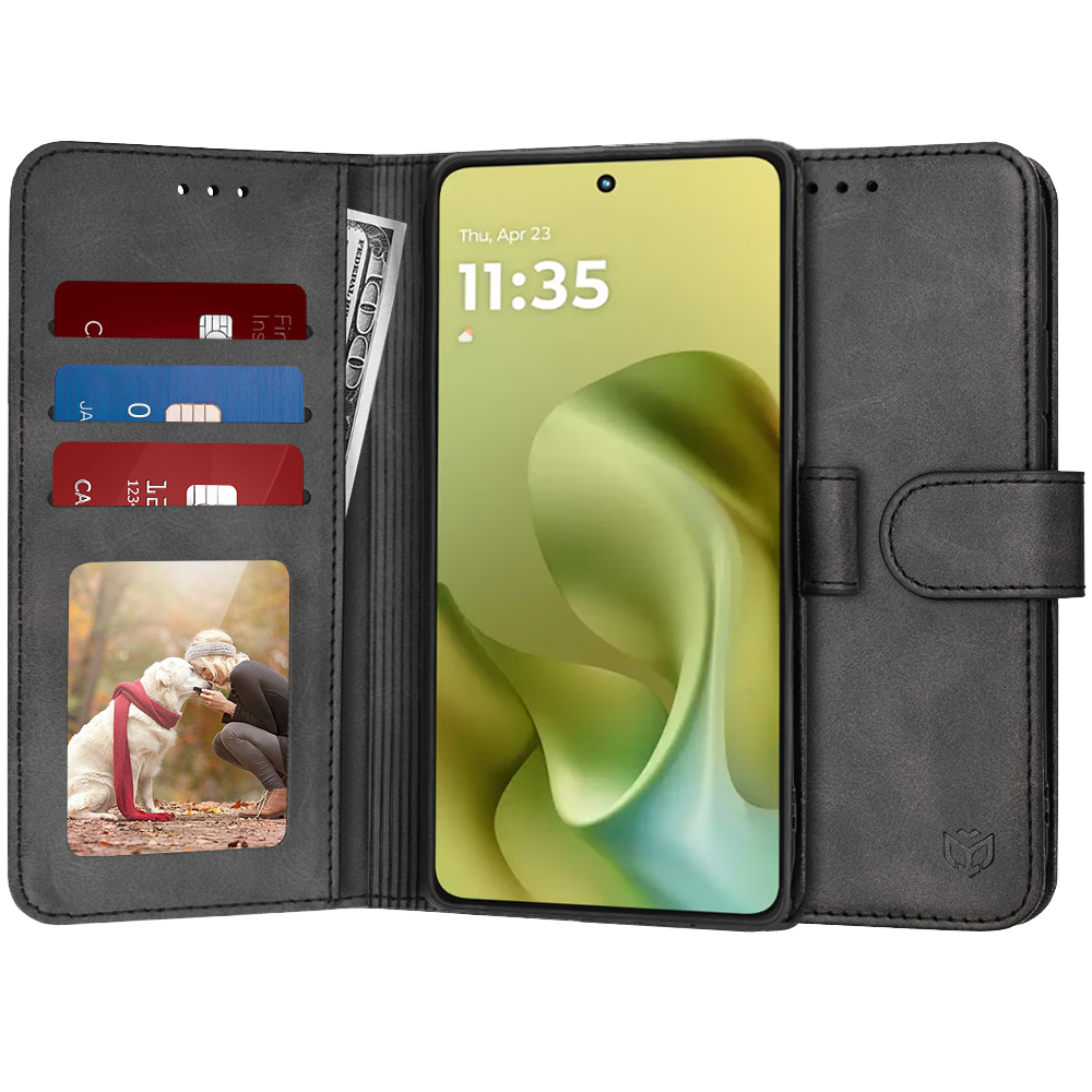 Techsuit - Diary Book - Motorola Moto G86 - Black KF2353402
