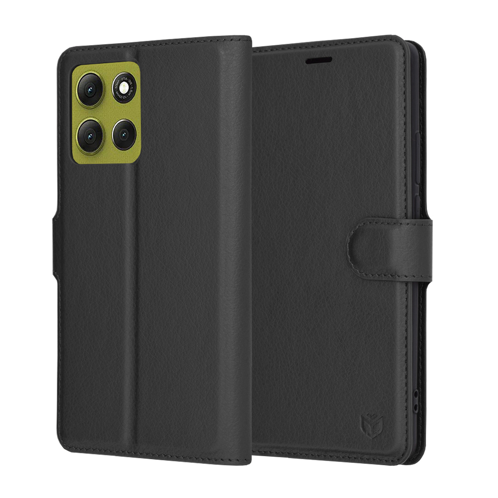Techsuit - Leather Folio - Motorola Moto G86 - Black KF2353403
