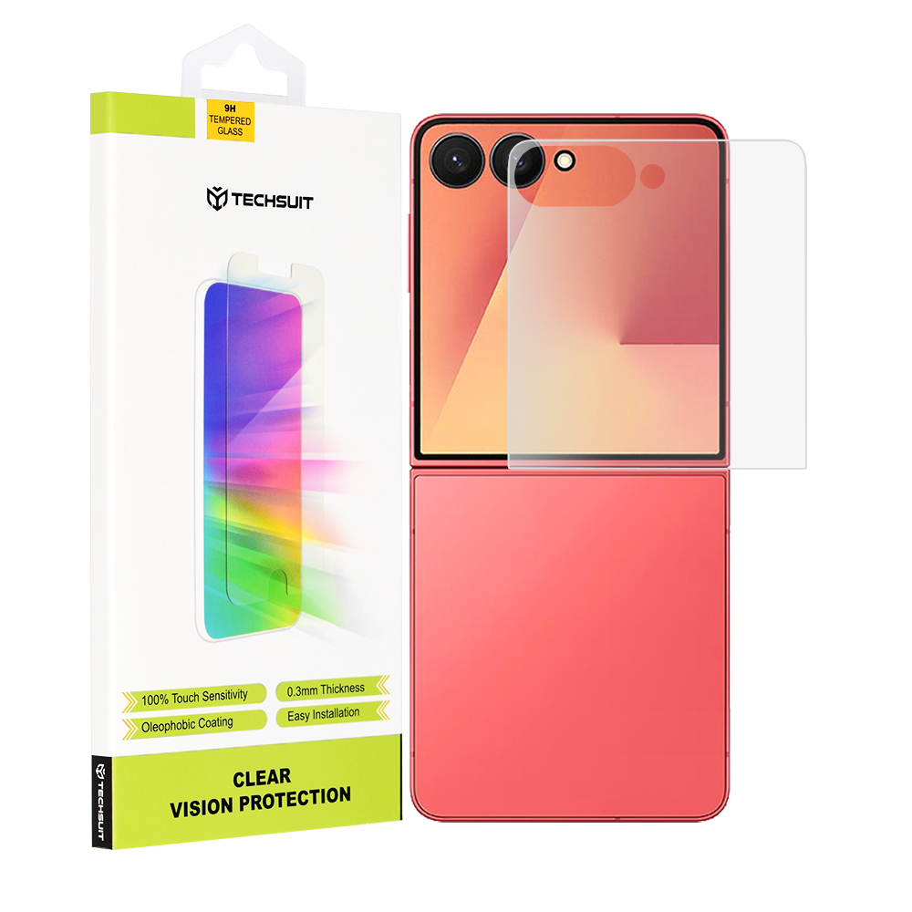 Techsuit - Clear Vision Glass [Front Screen] - Samsung Galaxy Z Flip7 - Transparent KF2348173