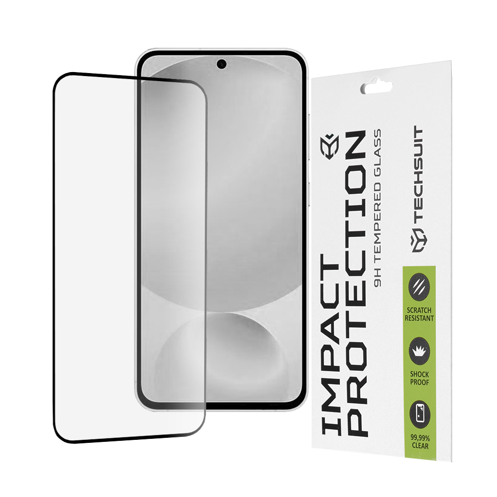 Techsuit - 111D Full Cover / Full Glue Glass - Samsung Galaxy S25 FE - Black KF2353704
