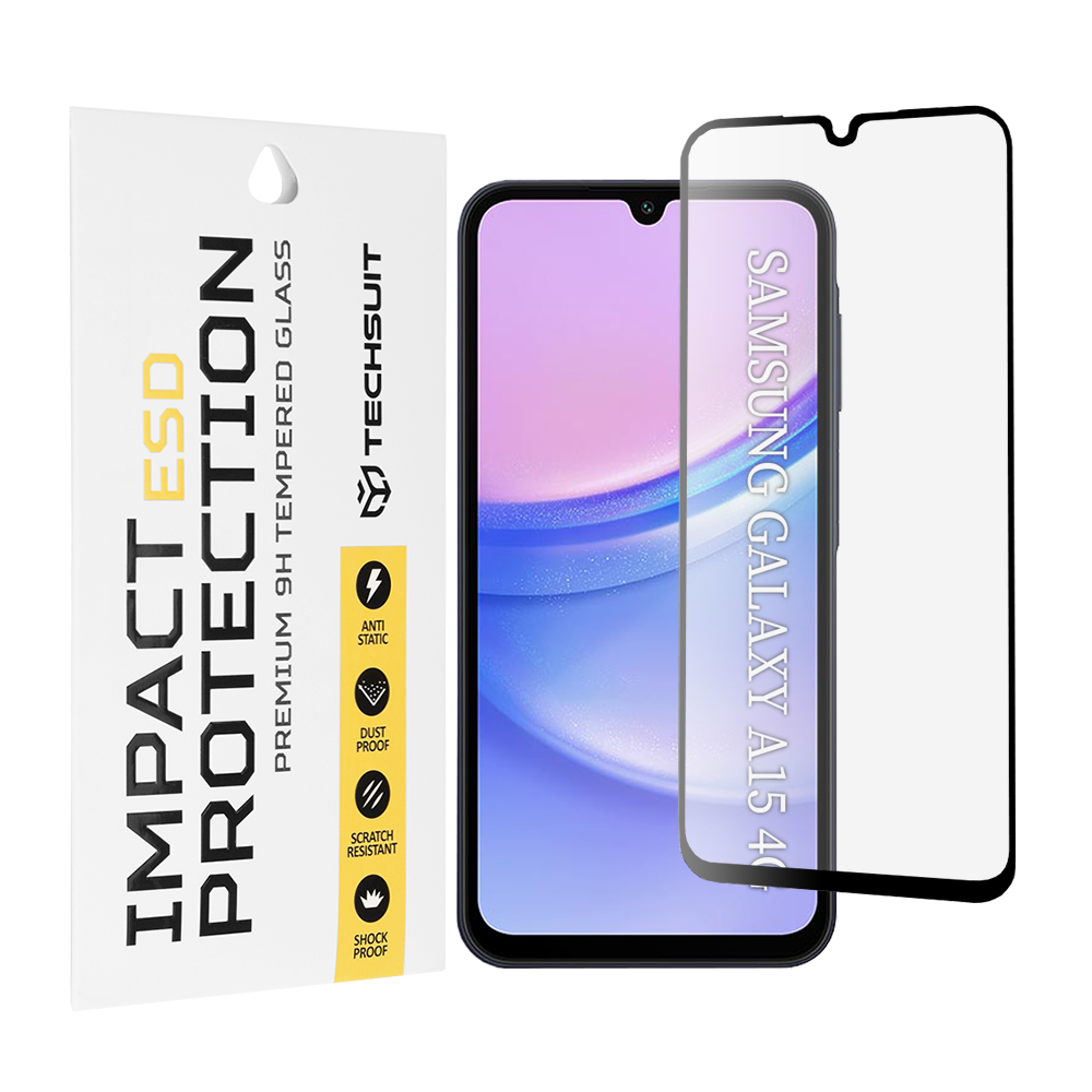 Techsuit - ESD Glass - Samsung Galaxy A15 4G / A15 5G / M15 - Black KF2354036