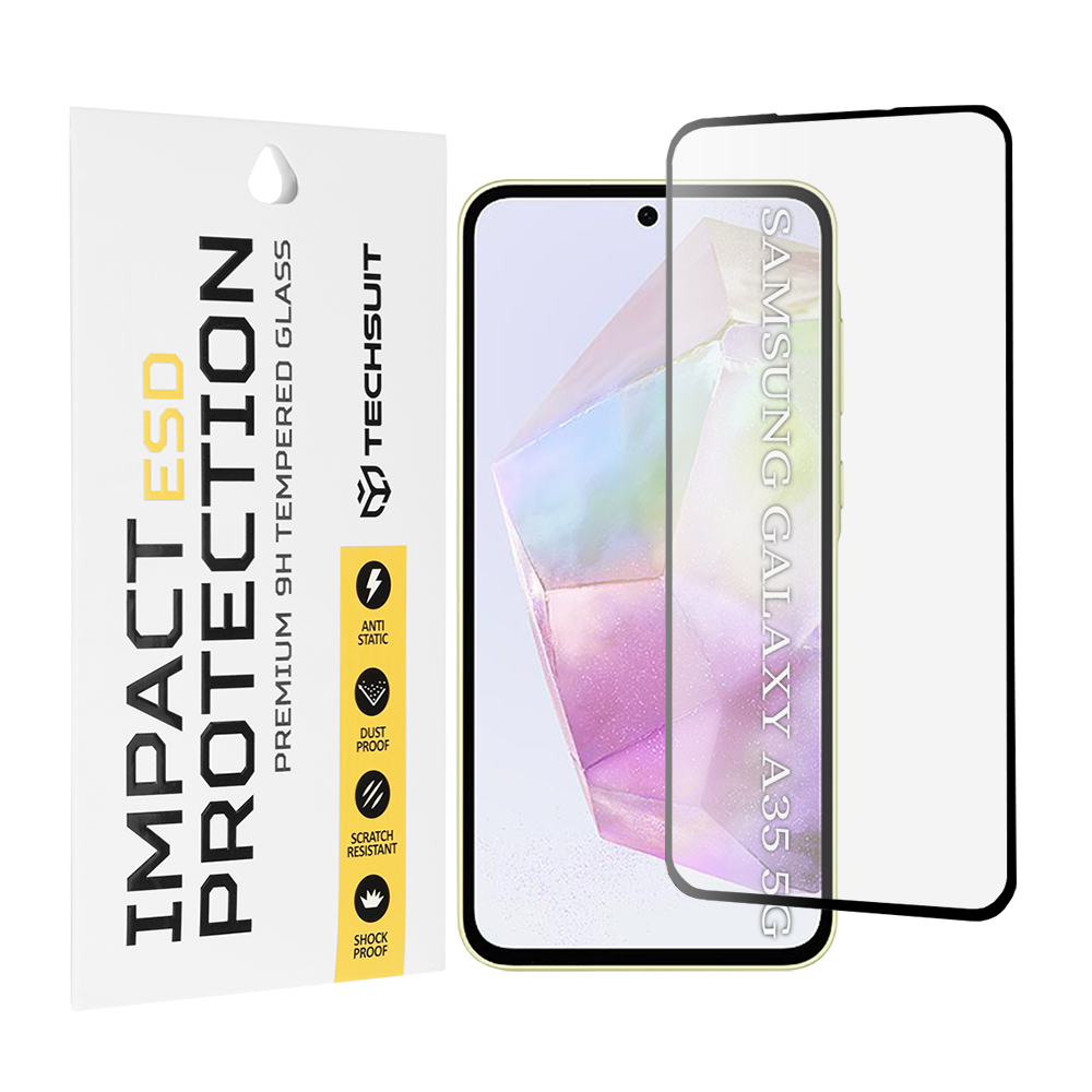 Techsuit - ESD Glass - Samsung Galaxy A35 5G / A55 5G / M35 - Black KF2354038
