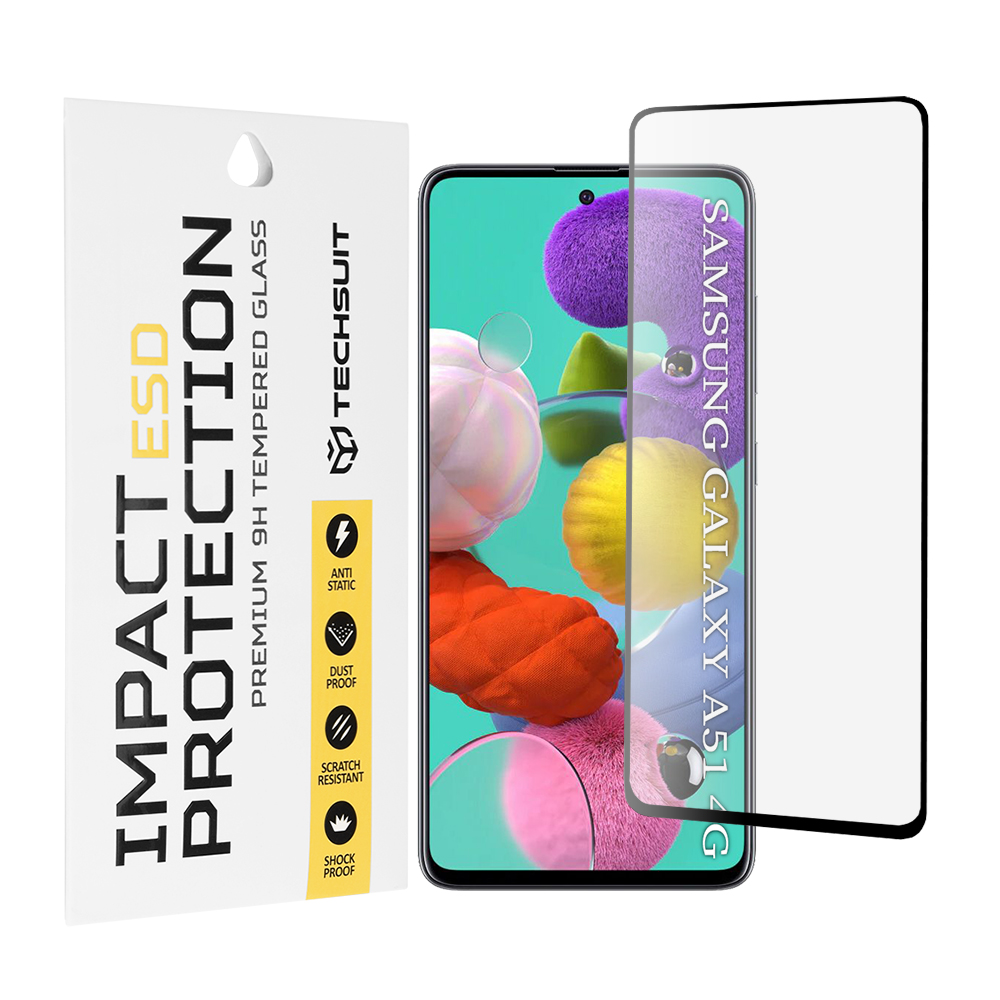 Techsuit - ESD Glass - Samsung Galaxy A51 4G / A51 5G - Black KF2354042
