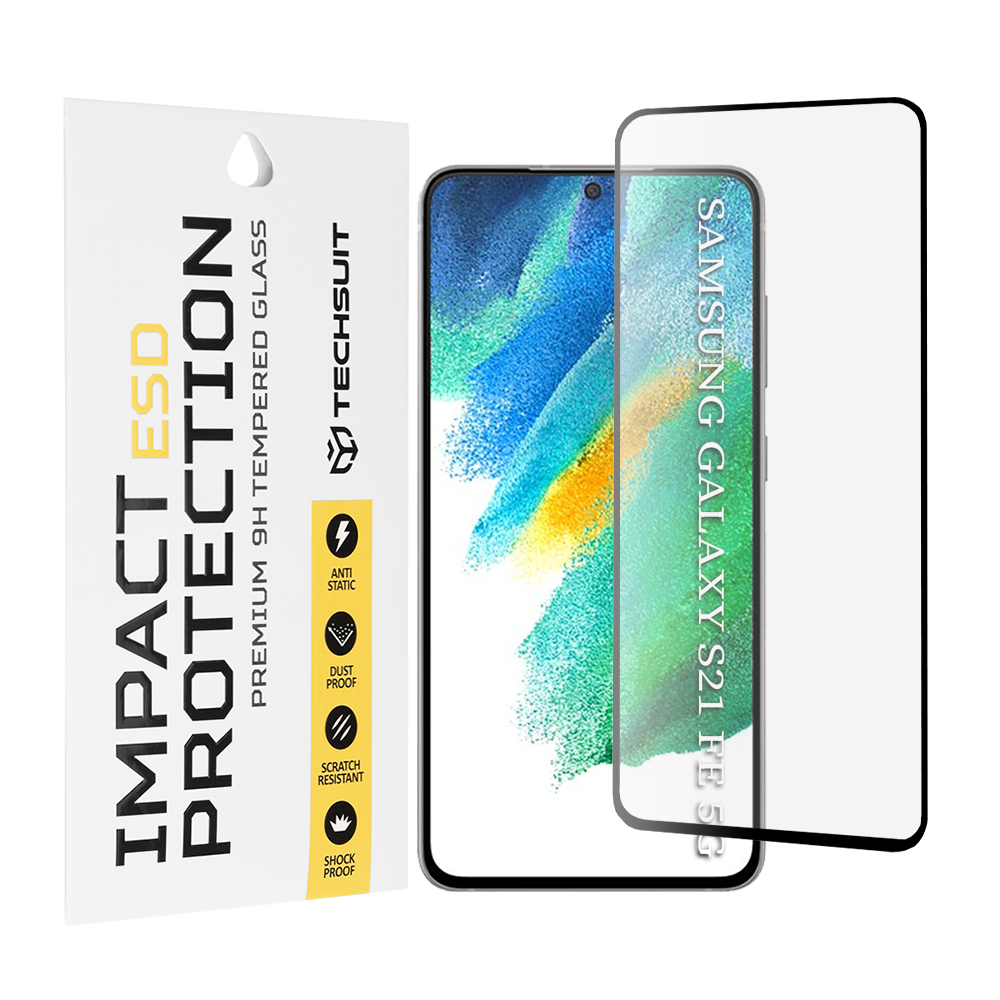 Techsuit - ESD Glass - Samsung Galaxy S21 FE 5G - Black KF2354050