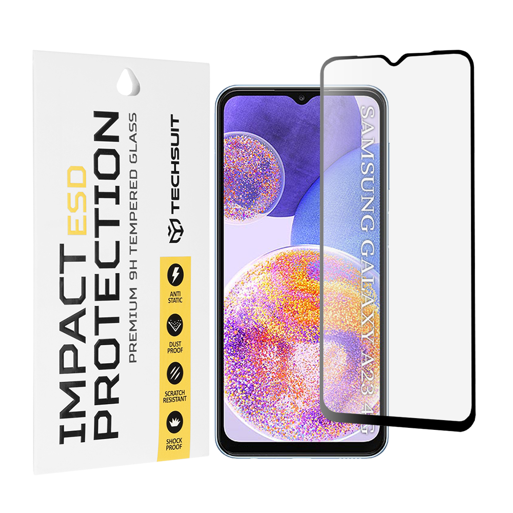 Techsuit - ESD Glass - Samsung Galaxy A23 4G / A23 5G / M23 / F23 / M33 / A13 4G / M13 / F13 - Black KF2354052