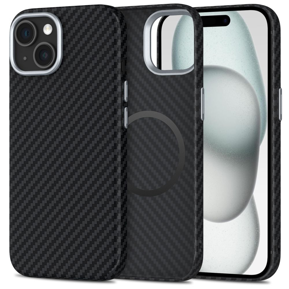 Techsuit - CarbonHalo MagSafe - iPhone 15 - Black KF2353417