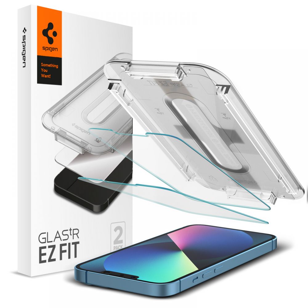 Spigen Glas.tR EZ-FIT (2 balenia) ochranné sklo na - iPhone 13 pro Max / 14 Plus - transparentná KF238546