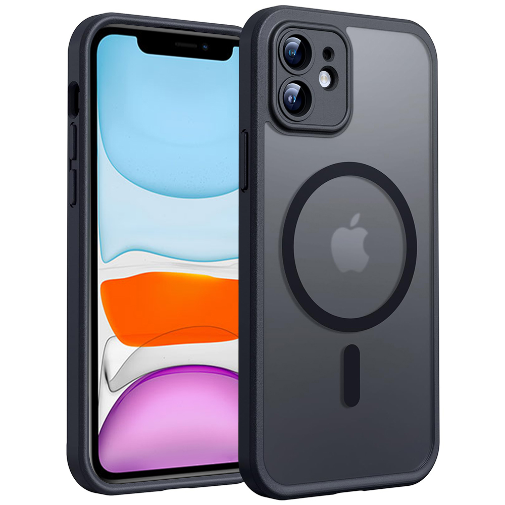 Techsuit - PureFrost MagSafe - iPhone 11 - Frosted Black KF2353457