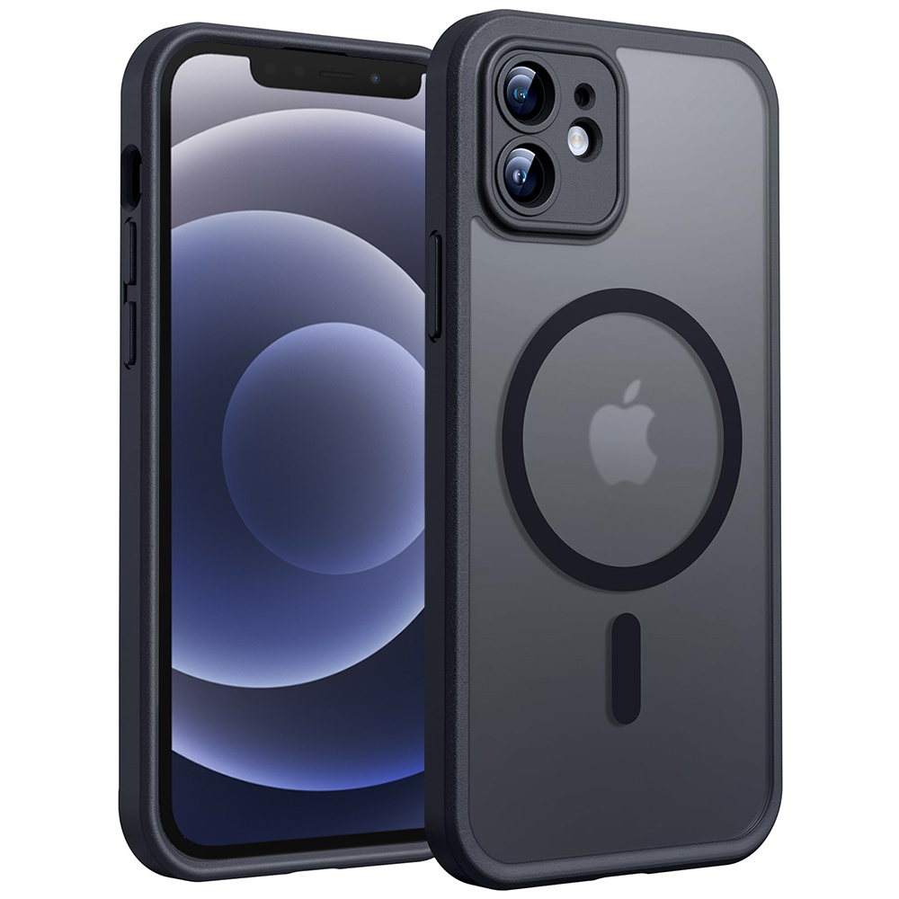 Techsuit - PureFrost MagSafe - iPhone 12 - Frosted Black KF2353458