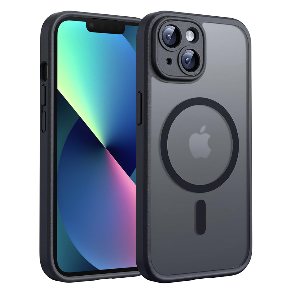 Techsuit - PureFrost MagSafe - iPhone 13 - Frosted Black KF2353463