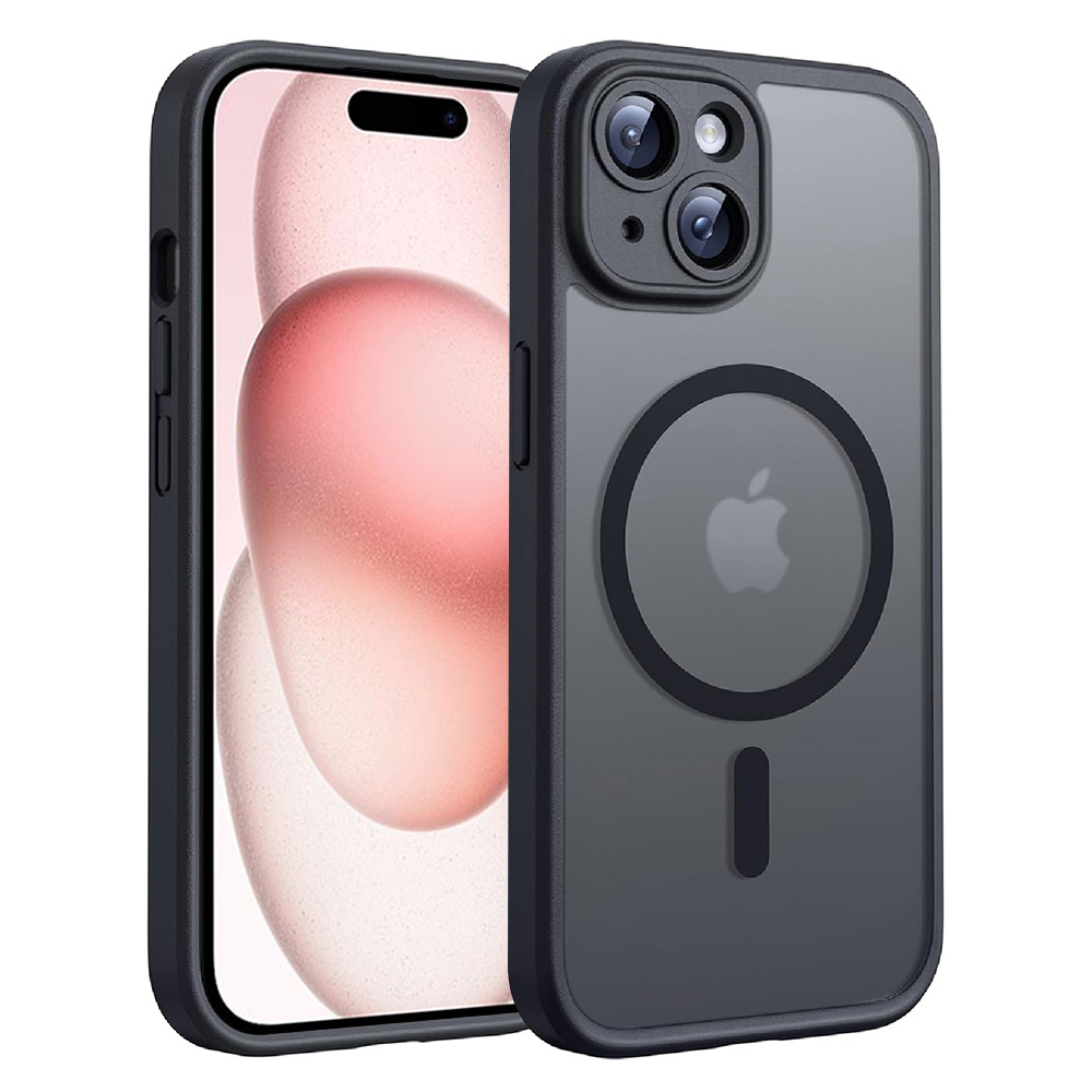 Techsuit - PureFrost MagSafe - iPhone 15 - Frosted Black KF2353470