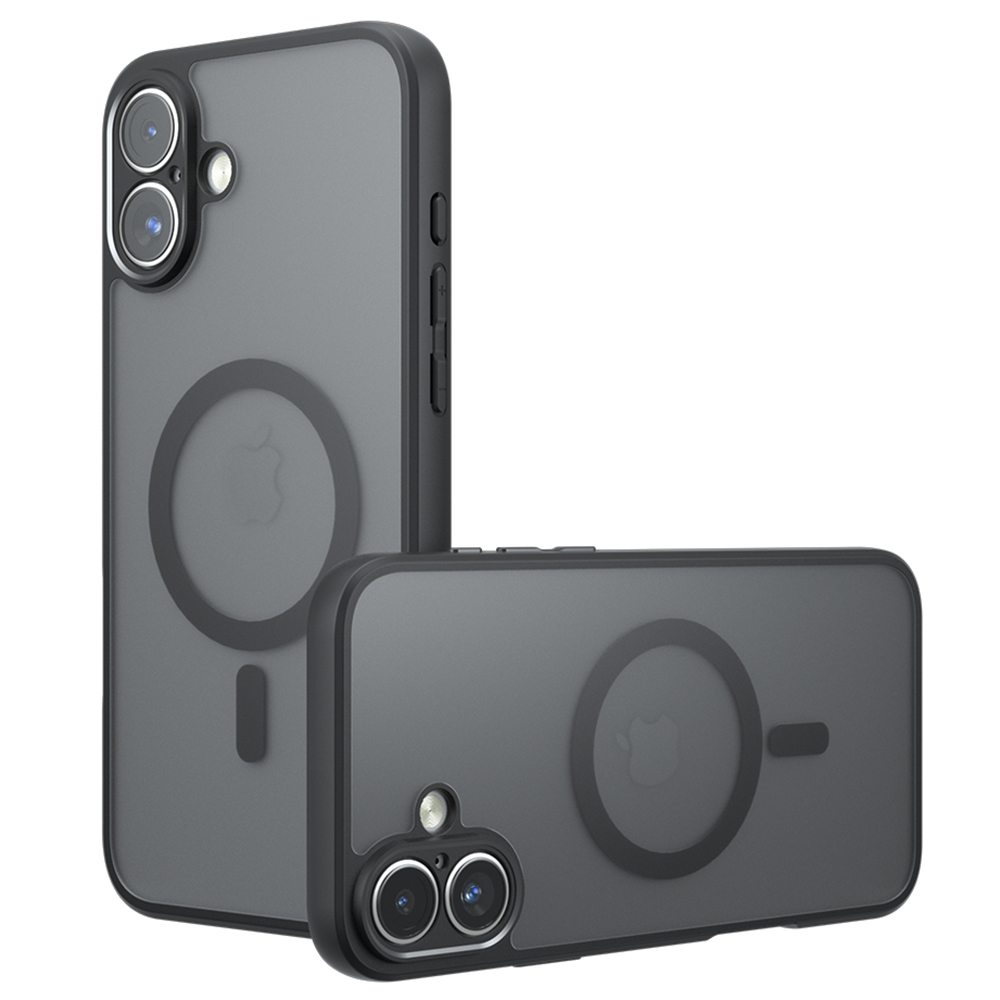 Techsuit - PureFrost MagSafe - iPhone 16 - Frosted Black KF2353475
