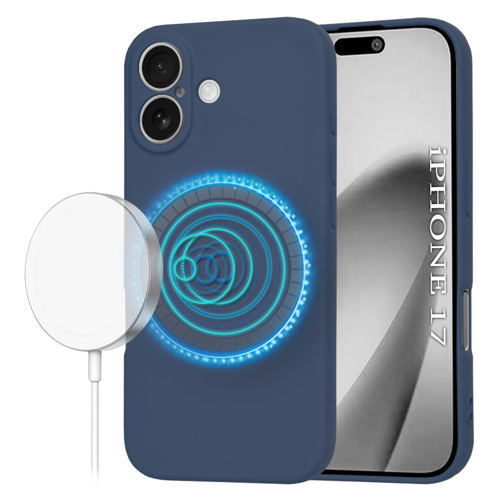 Techsuit - SoftFlex MagSafe - iPhone 17 - Navy Blue KF2353836