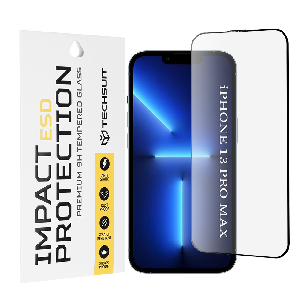 Techsuit - ESD Glass - iPhone 13 Pro Max - Black KF2354061