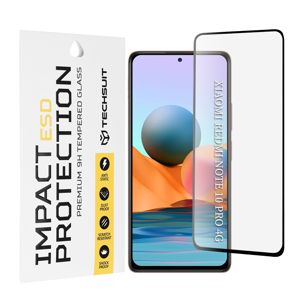 Techsuit - ESD Glass - Xiaomi Redmi Note 10 Pro / Note 10 Pro Max - Black KF2354074