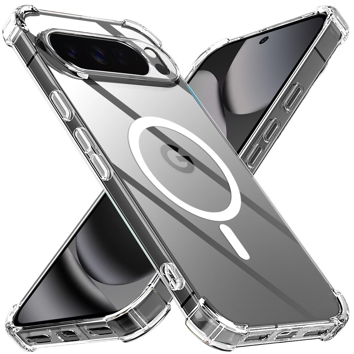 Techsuit - Shockproof Clear Silicone MagSafe - Google Pixel 10 Pro XL - Clear KF2347976