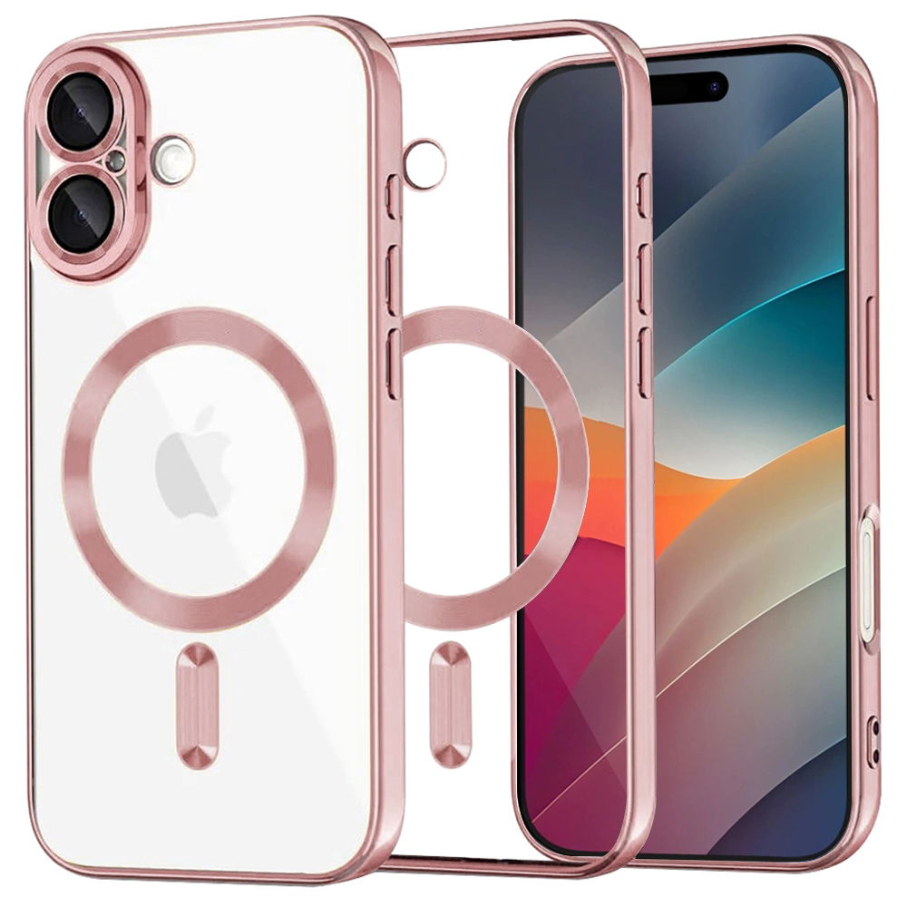 Techsuit - Luxury Crystal MagSafe - iPhone 17 - Pink KF2348905