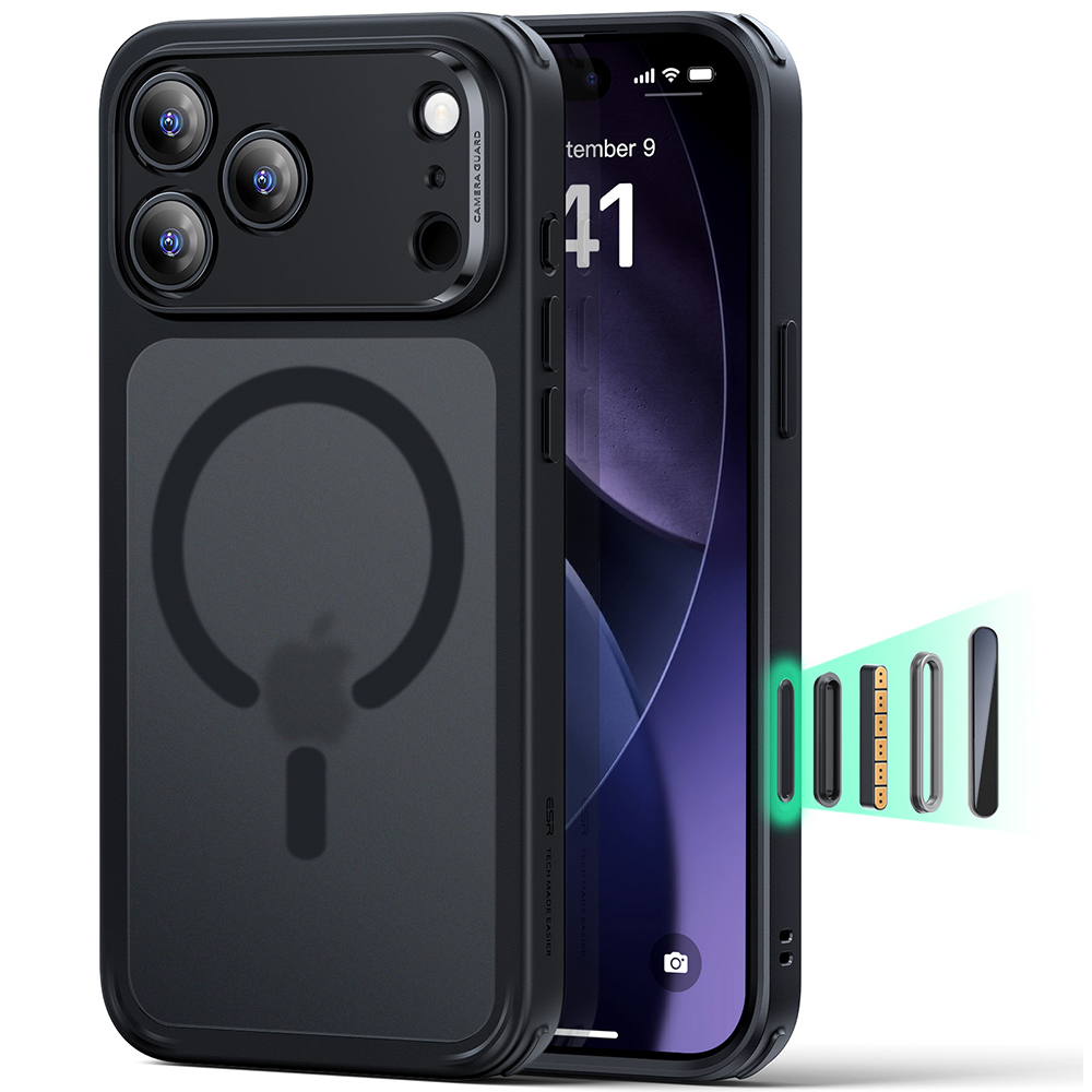 ESR - Classic Hybrid HaloLock - iPhone 17 Pro - Frosted Black KF2351162