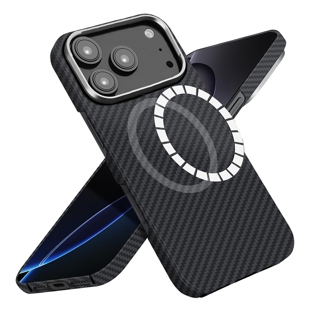 Techsuit - Aramid Fiber MagSafe - iPhone 17 Pro Max - Black KF2353449