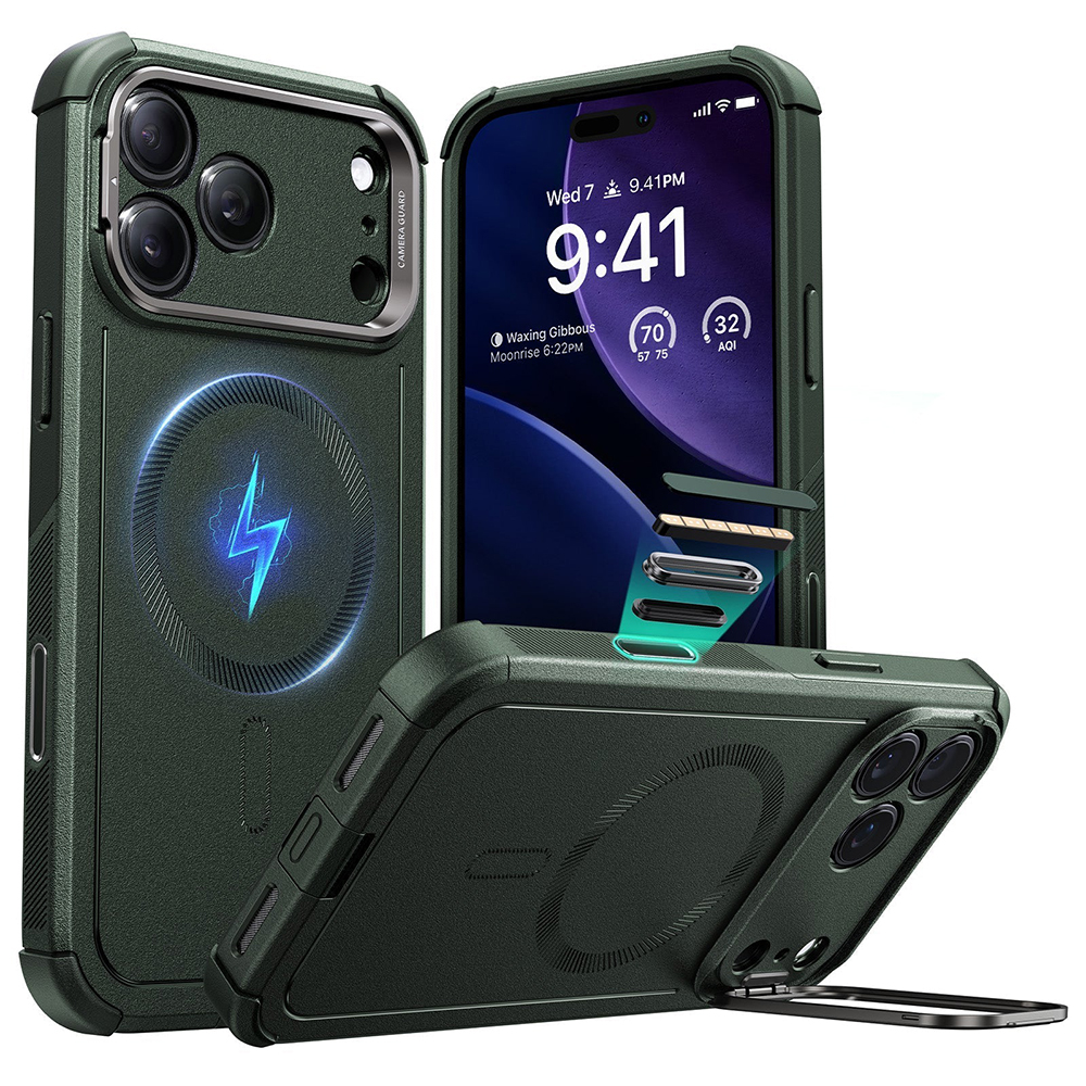 ESR - Cyber Armor Kickstand - iPhone 17 Pro - Green KF2353785