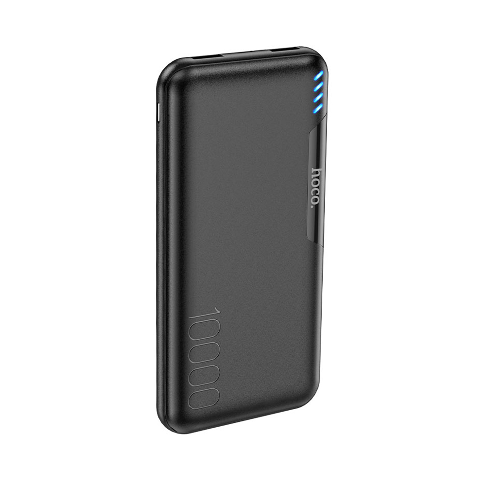 Hoco Power banka Easylink (J82) - 2xUSB-A, Micro-USB, USB Type-C, LED indikátor, 10000 mAh - čierna KF239364