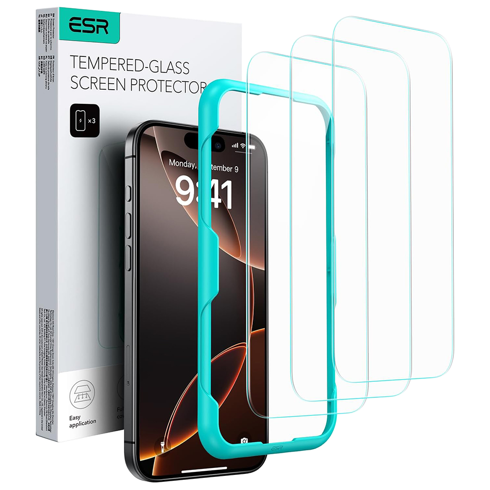 ESR - Tempered Glass (3 pack) - iPhone 17 Pro - Clear KF2353795
