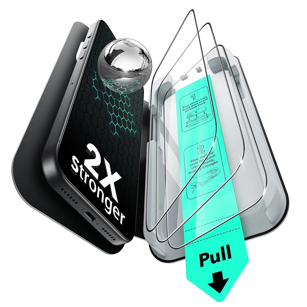 ESR - Tempered Glass UltraFit (3 pack) - iPhone 17 Pro Max - Clear KF2353802