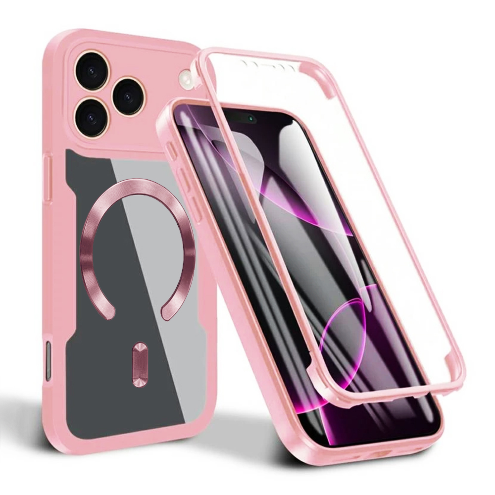 Techsuit - ColorVerse 360 MagSafe Series + Screen Protector - iPhone 17 Pro - Pink KF2353871