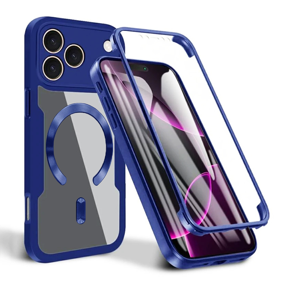 Techsuit - ColorVerse 360 MagSafe Series + Screen Protector - iPhone 17 Pro - Blue KF2353872