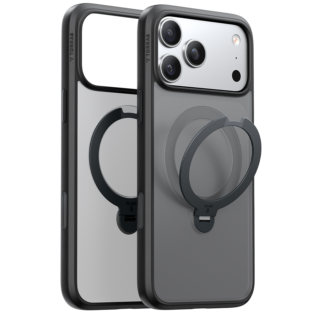 Torras - Ostand Spin MagSafe Series - iPhone 17 Pro - Black KF2355838