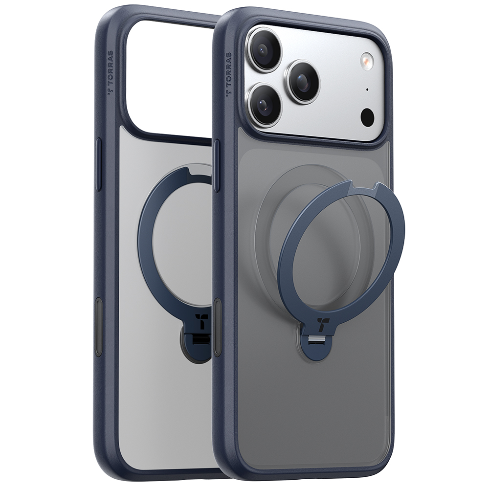 Torras - Ostand Spin MagSafe Series - iPhone 17 Pro - Navy Blue KF2355844