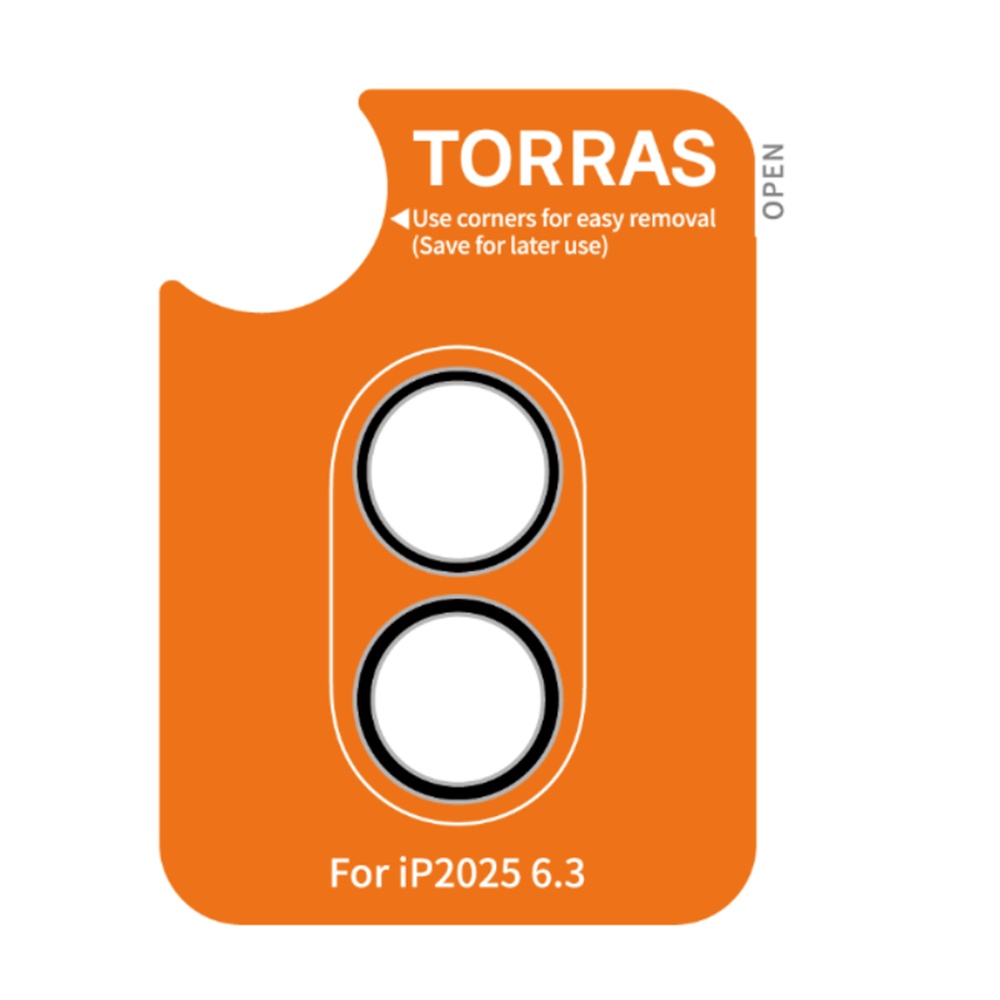 Torras - Lensguard Camera Protector - iPhone 17 - Black KF2355897
