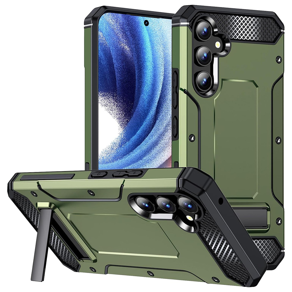 Techsuit - Hybrid Armor Kickstand - Samsung Galaxy A54 - Green KF2314573