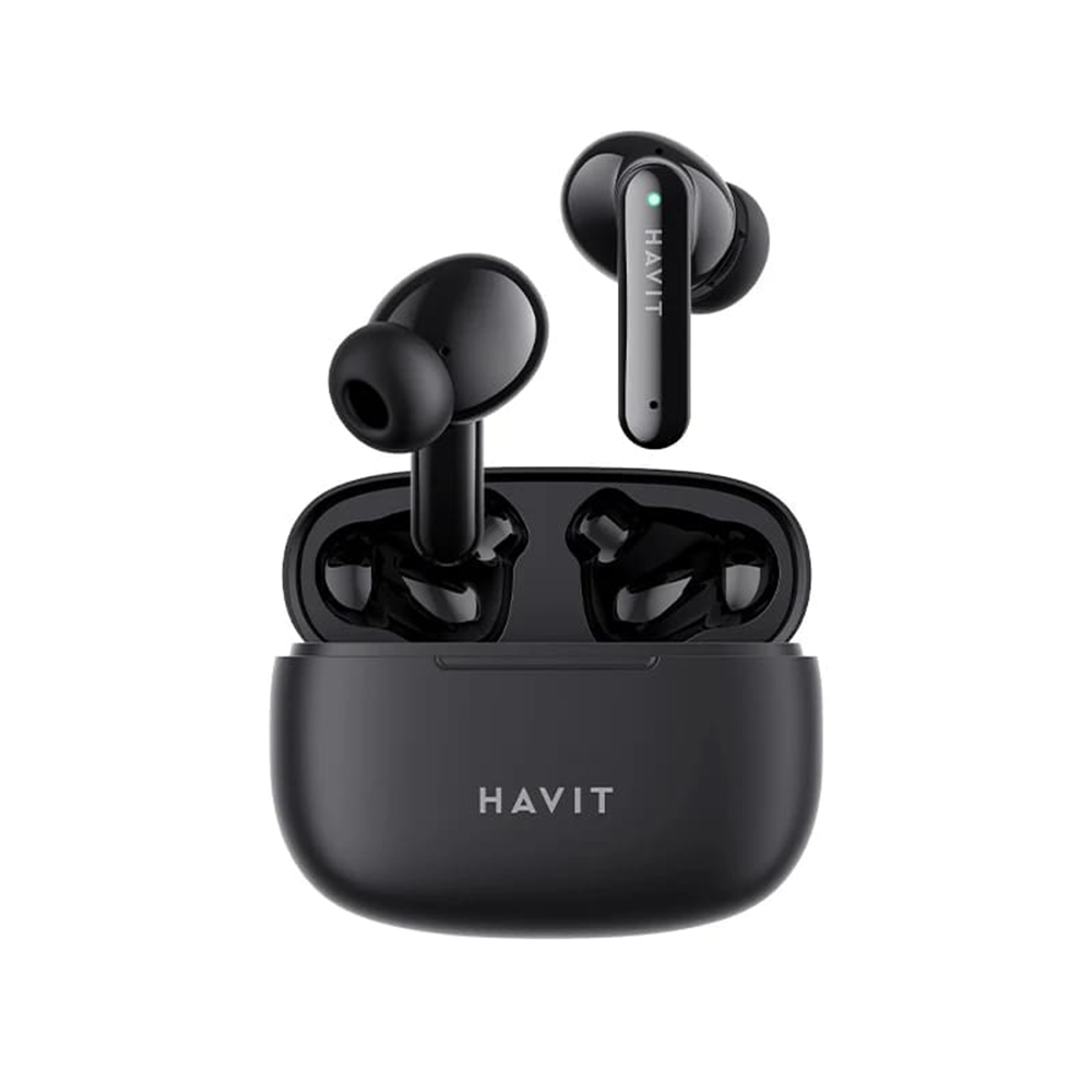 Havit - Wireless Earbuds (TW967 Pro) - with Microphone, Bluetooth 5.3, True Wireless Stereo, Type-C, 300mAh - Black KF2343534