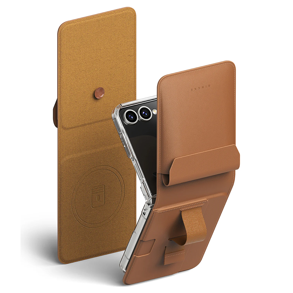 Ringke - Folio Grip Wallet Magnetic - Samsung Galaxy Z Flip7 - Brown KF2350809