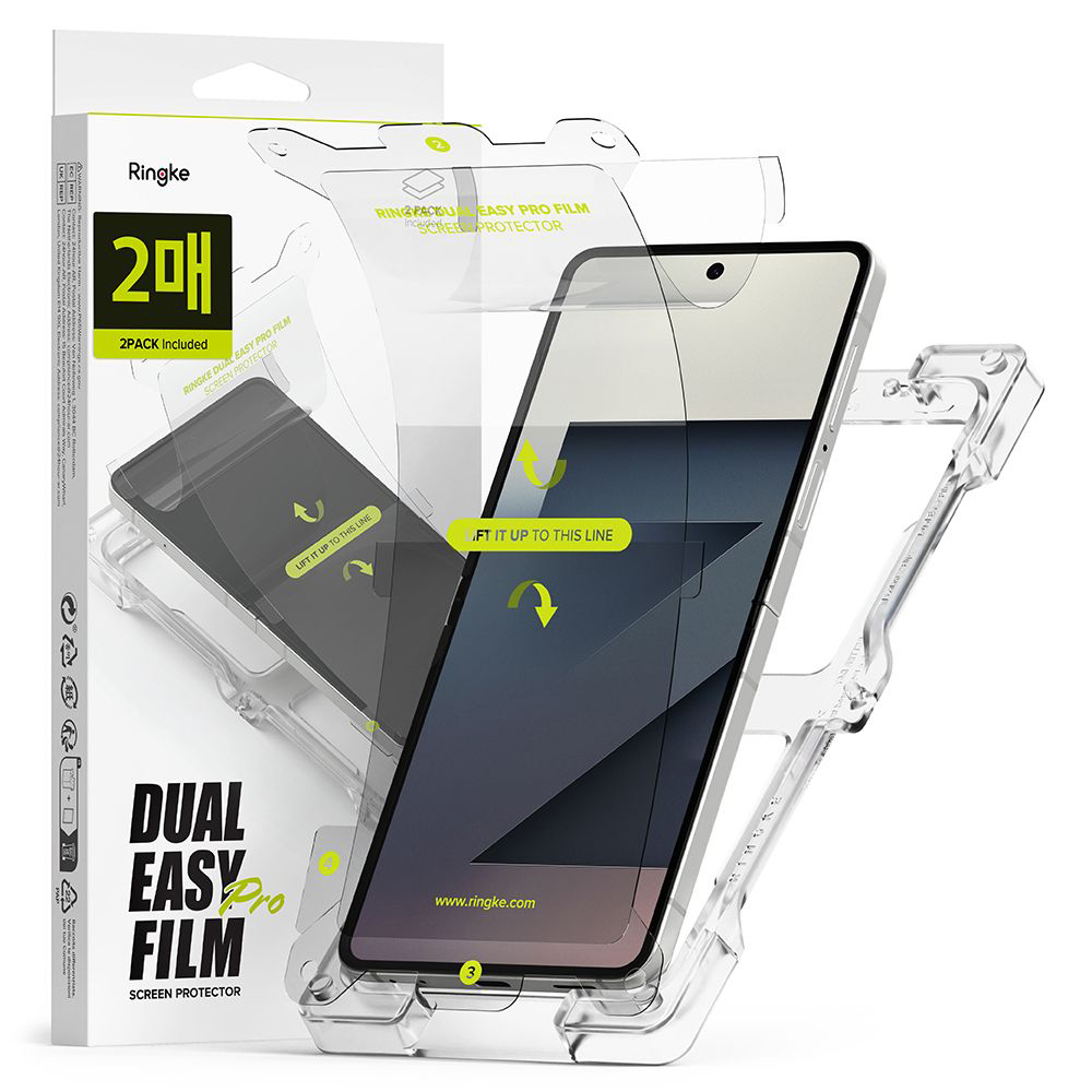 Ringke - Dual Easy Pro Film (2 pack) - Samsung Galaxy Z Flip7 - Clear KF2350814