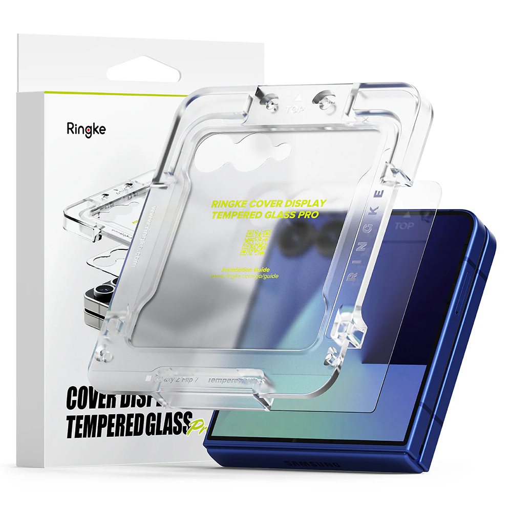 Ringke - Cover Display Easy Slide Tempered Glass Pro (2 pack) - Samsung Galaxy Z Flip7 - Clear KF2350816