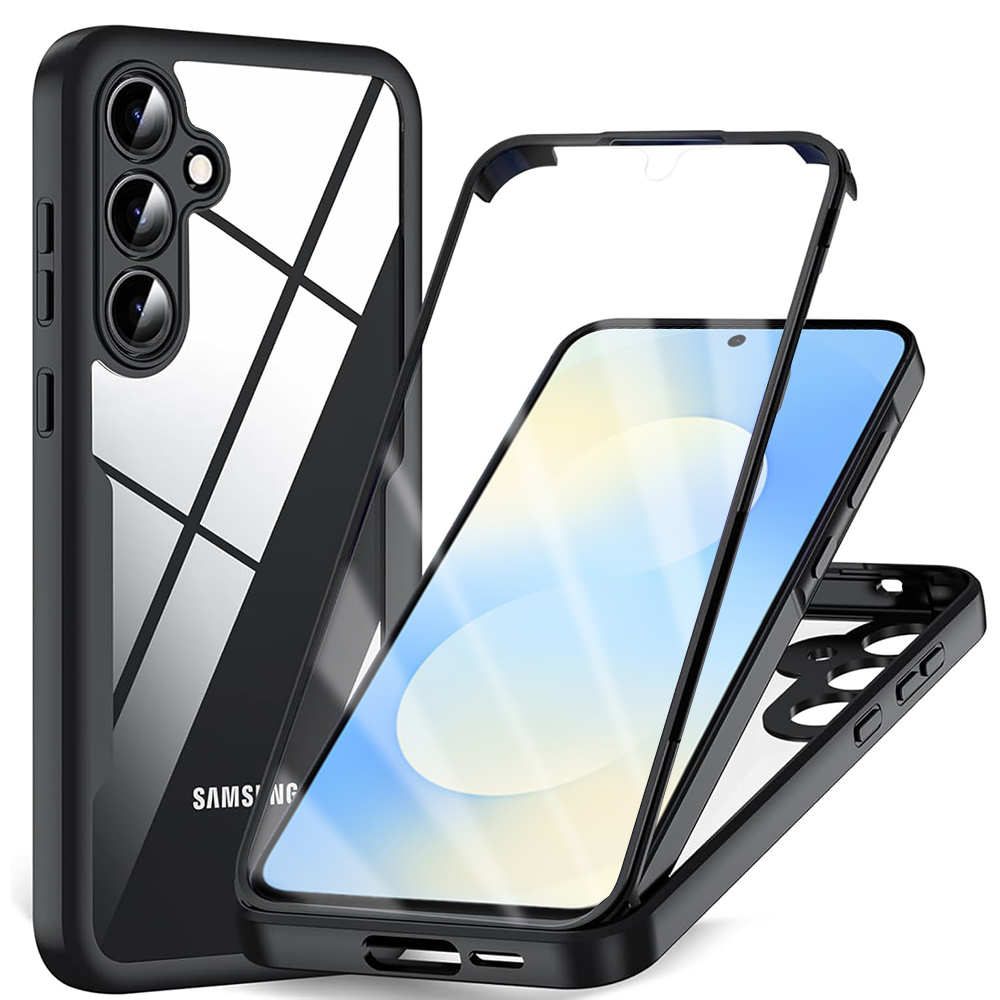 Techsuit - ColorVerse 360 Series + Screen Protector - Samsung Galaxy S25 FE - Black KF2354941
