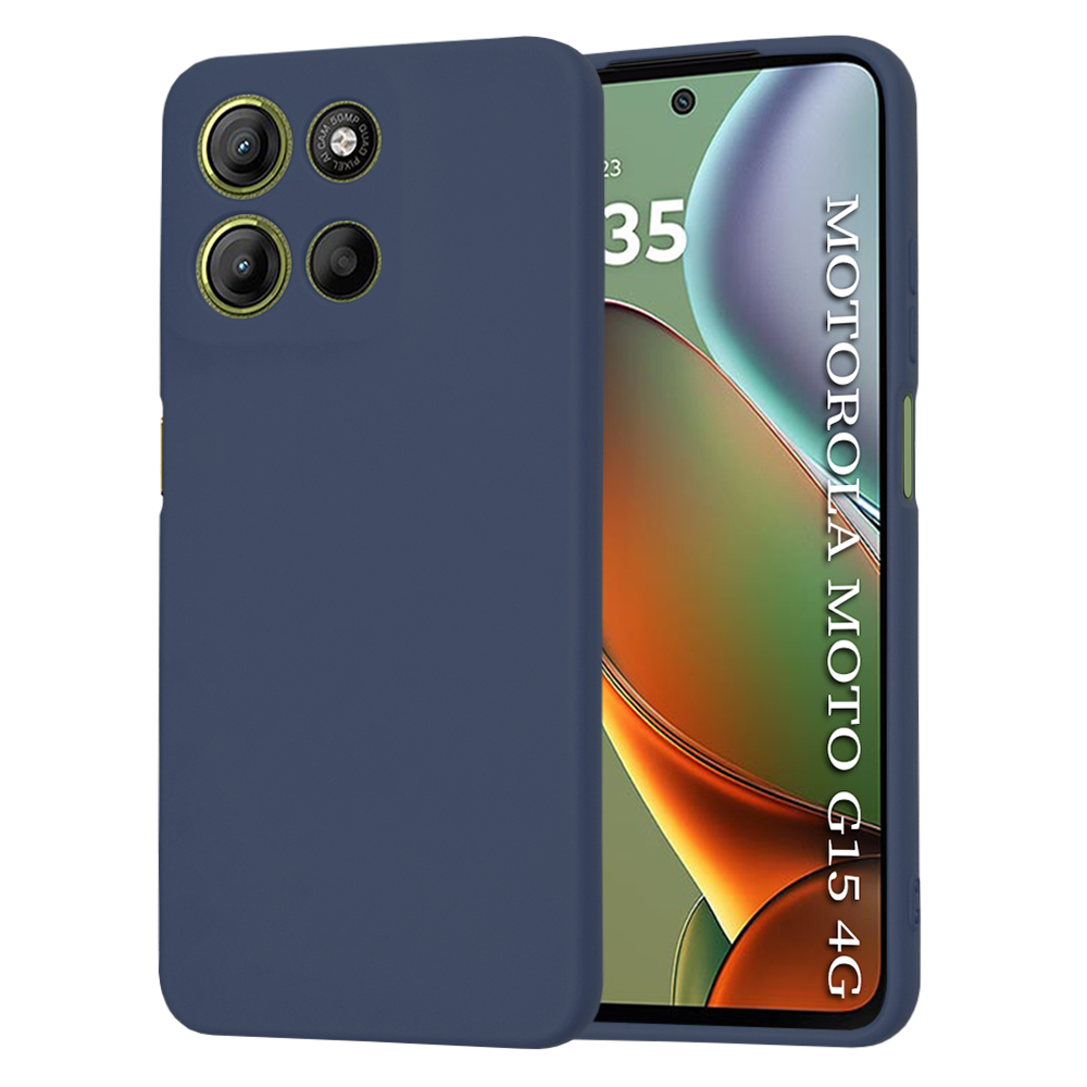 Techsuit - SoftFlex - Motorola Moto G15 / G15 Power - Navy Blue KF2355676